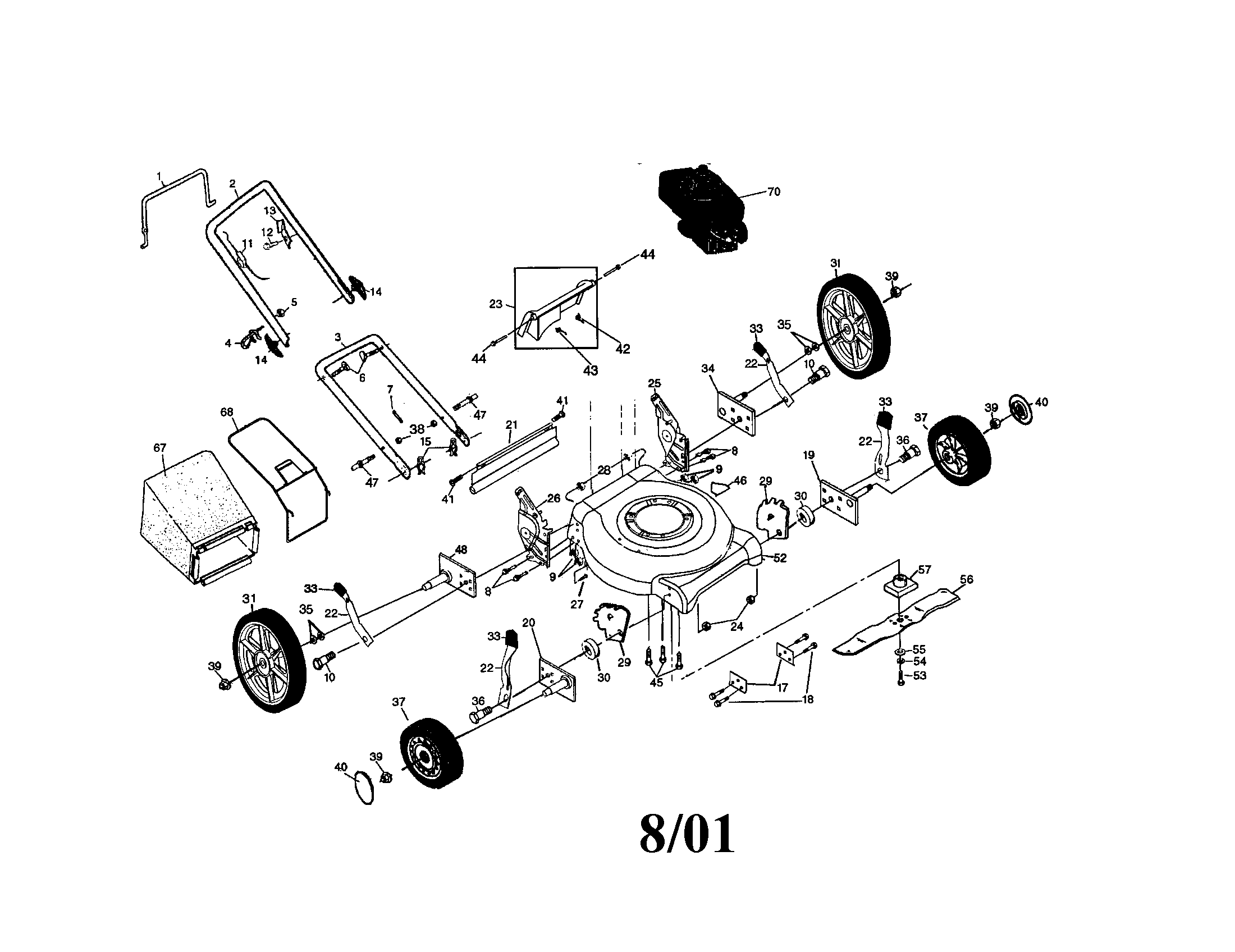 Rotary lawn mower