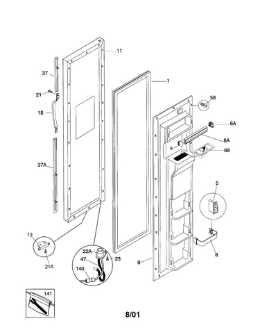 Freezer door