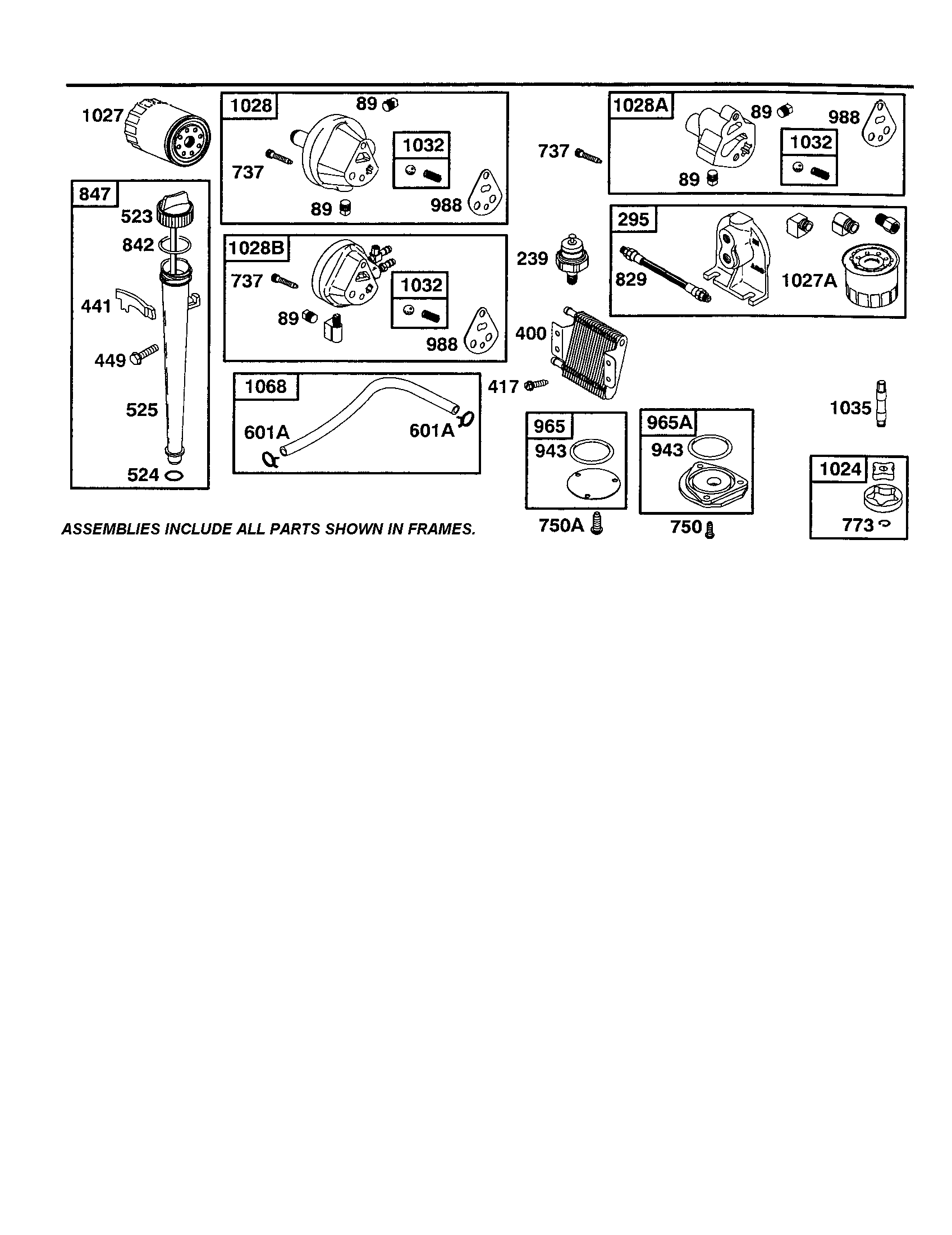 OIL FILTER AND PUMP ADAPTER