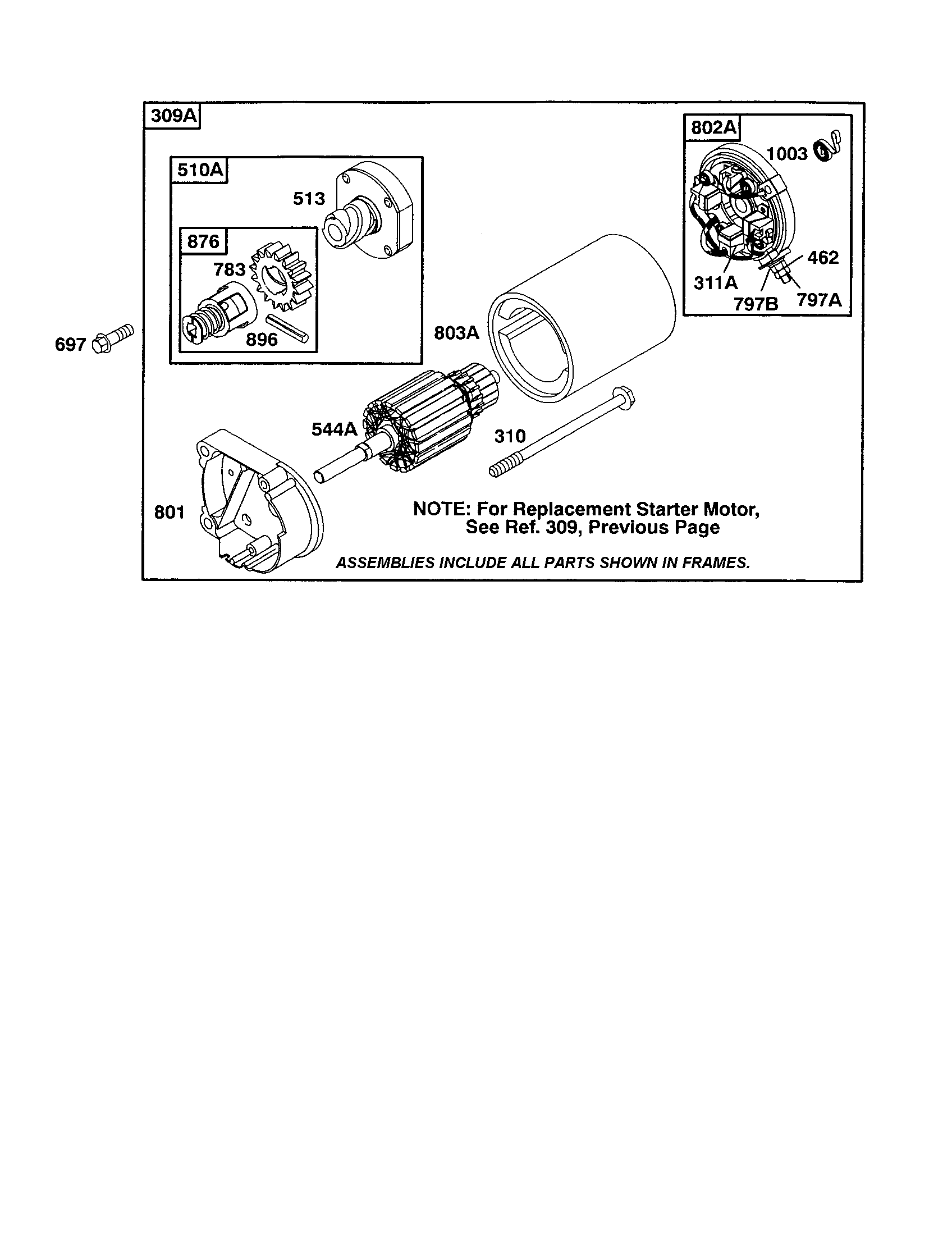 Starter housing