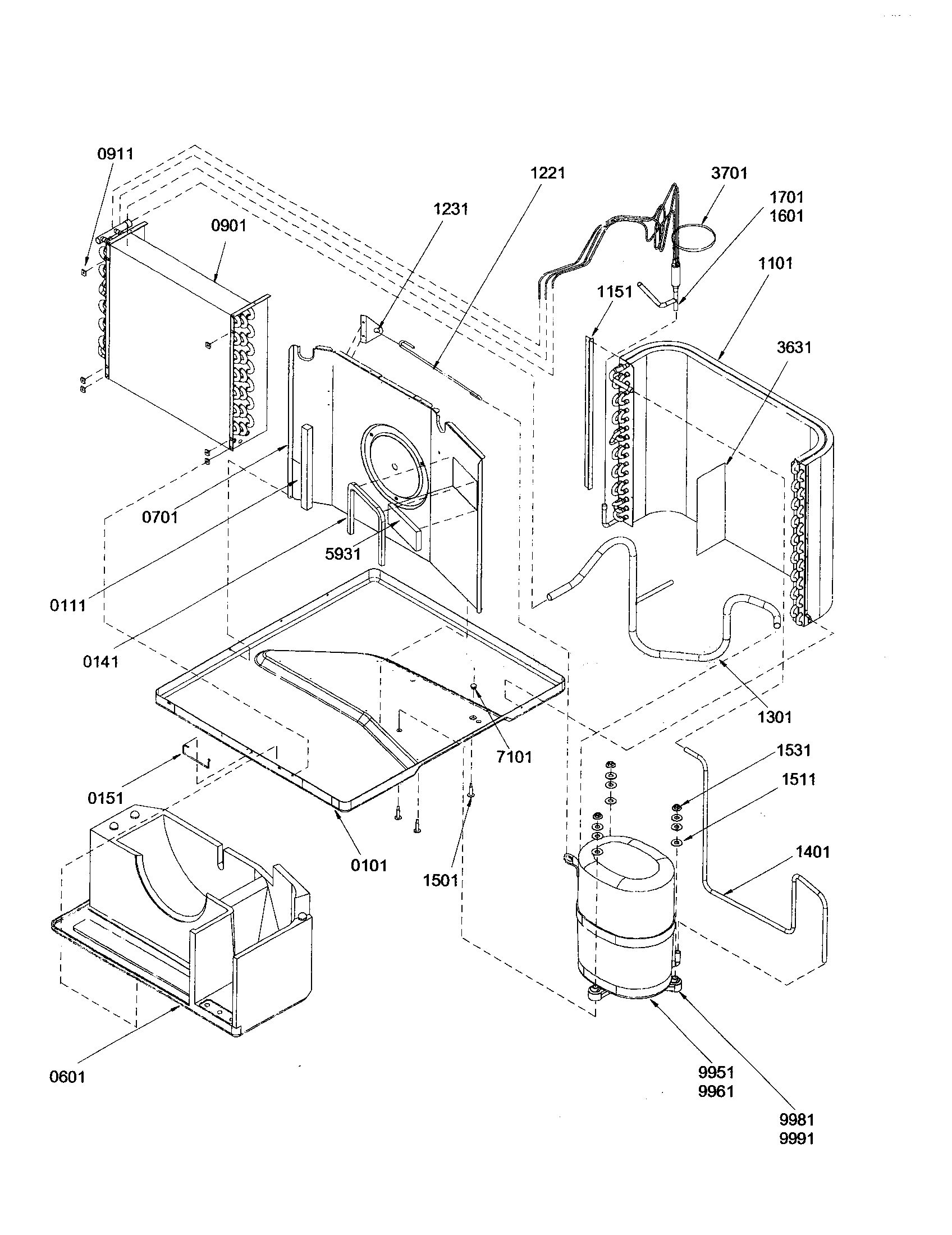 Basepan/evaporator