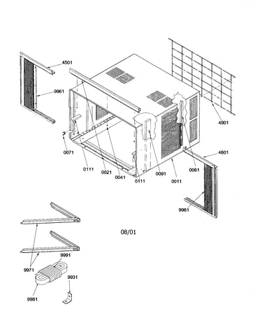 Outer case assembly