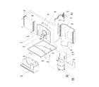 Amana 25M33PB-P1214822R base pan/evaporator diagram