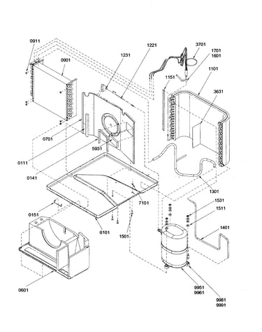 Base pan/evaporator