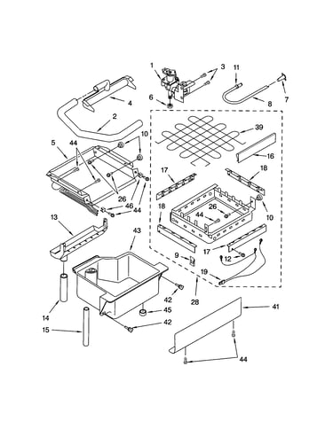 Evaportator/ice cutter grid/water