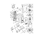 Kenmore 11631723100 dust compartment and motor diagram