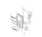 Kenmore Elite 25321082101 door diagram