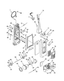Dust compartment and motor