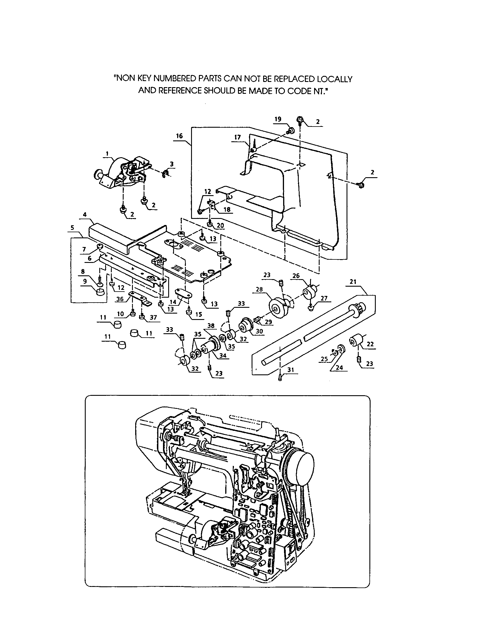 Stepping motor  (feed)