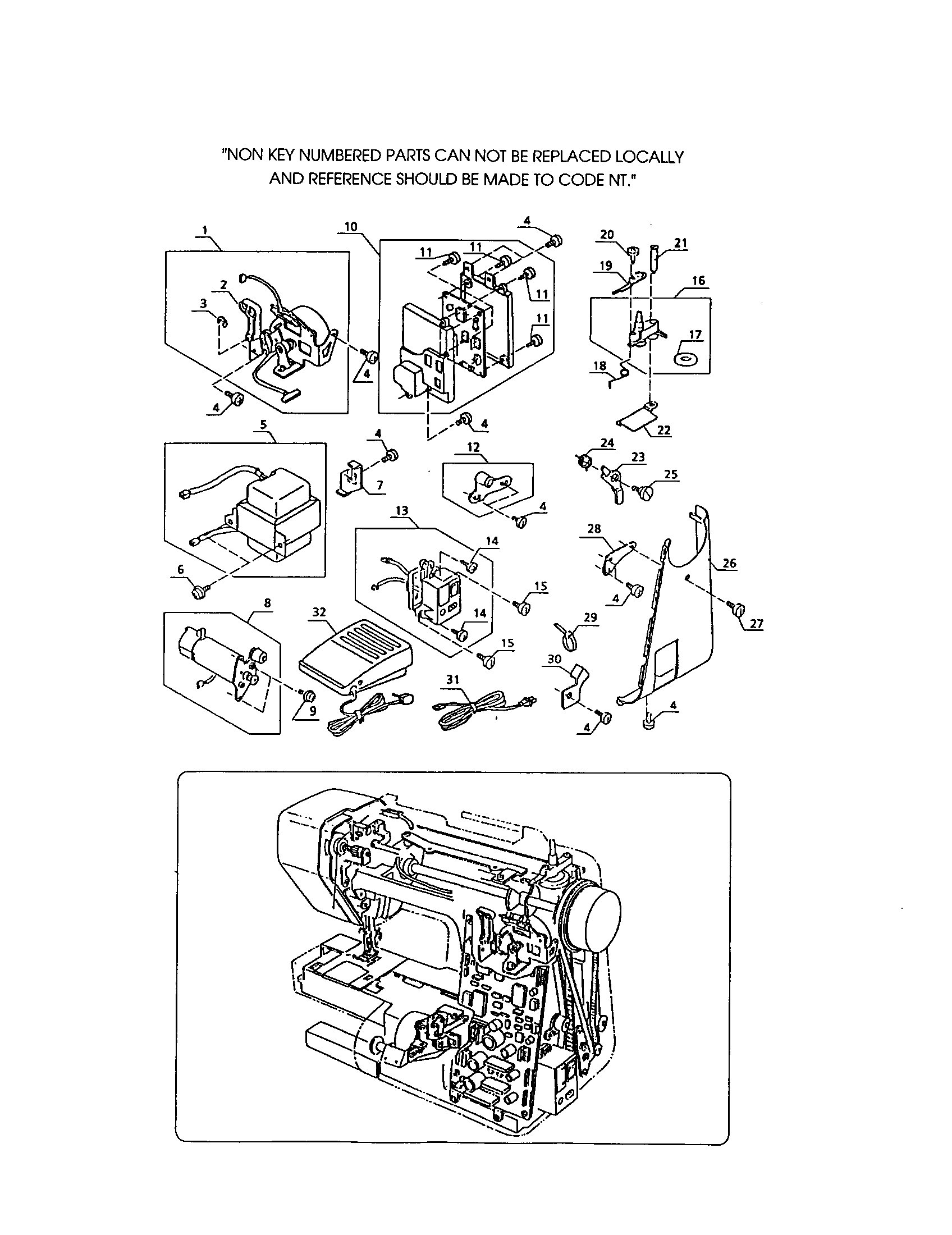 Stepping motor (zig zag)