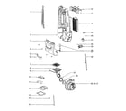 Eureka 4684AT-1 motor cover diagram