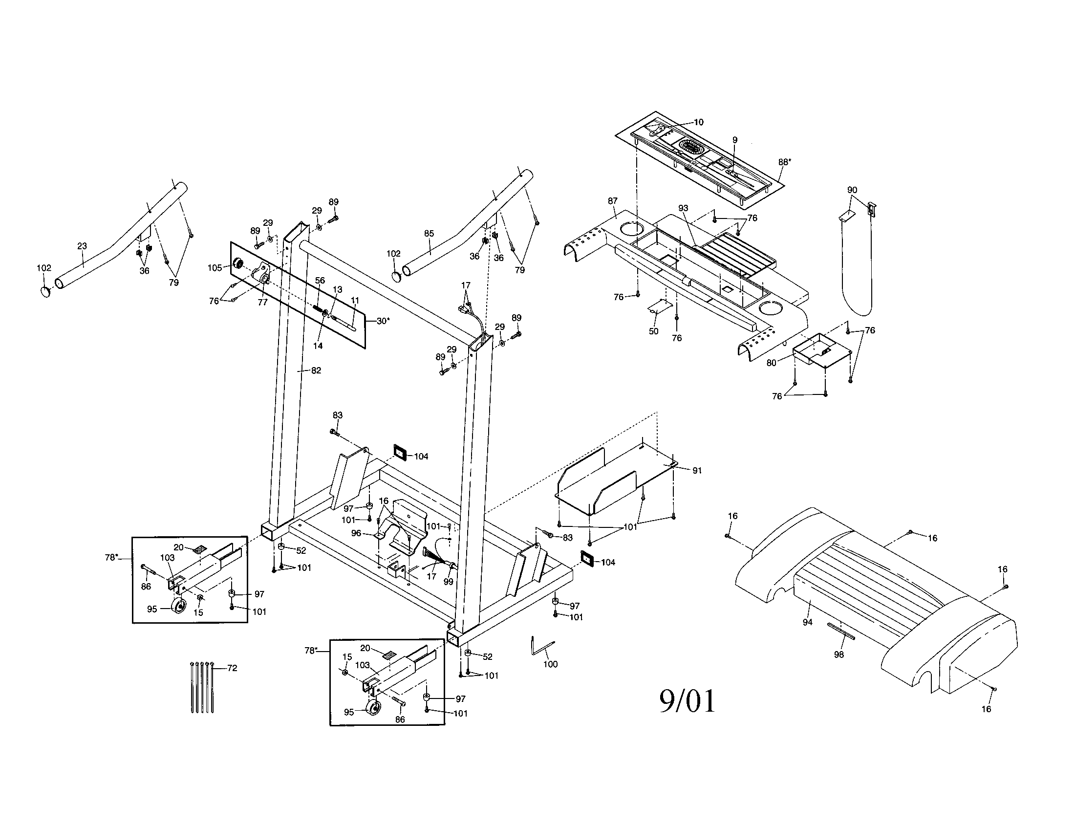 Console base/handrail