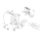 Proform PFTL49610 console base/handrails diagram