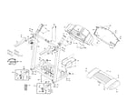 Proform PFTL58810 console base/handrail diagram