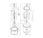 Kenmore 11022722101 agitator, basket and tub diagram