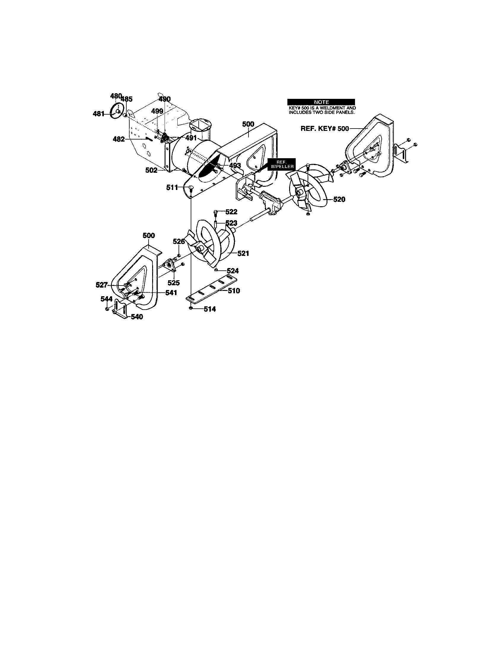 Auger housing