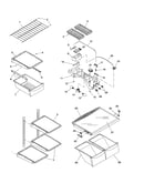 Refrigerator shelving and light