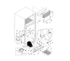 Amana ART2105BW-PART2105BW0 evaporator and machine compartments diagram