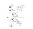 Amana BR18V2C-P1320708WC ref. feature, shelf/meatkeeper diagram