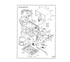 Sharp R-320EQ oven and cabinet diagram