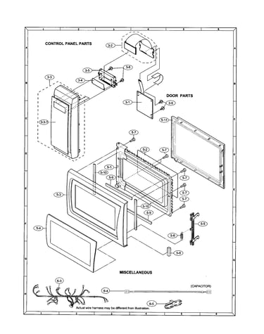 Control panel/door/miscellaneous