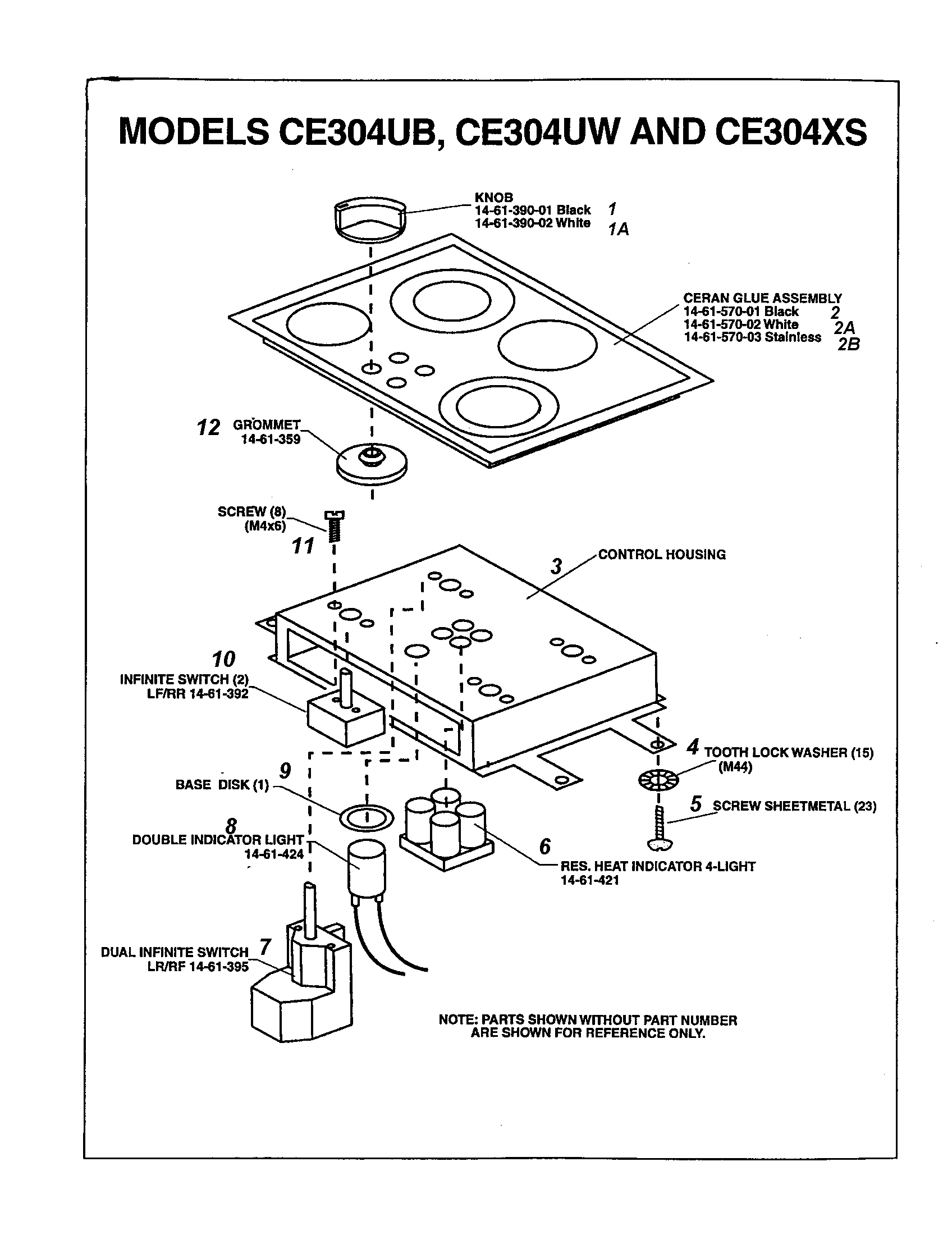 CONTROL HOUSING/INFINITE SWITCH