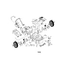 Poulan PRC6Y22CHA-2000 power propelled rotary lawnmower diagram