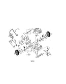 Power propelled rotary lawnmower