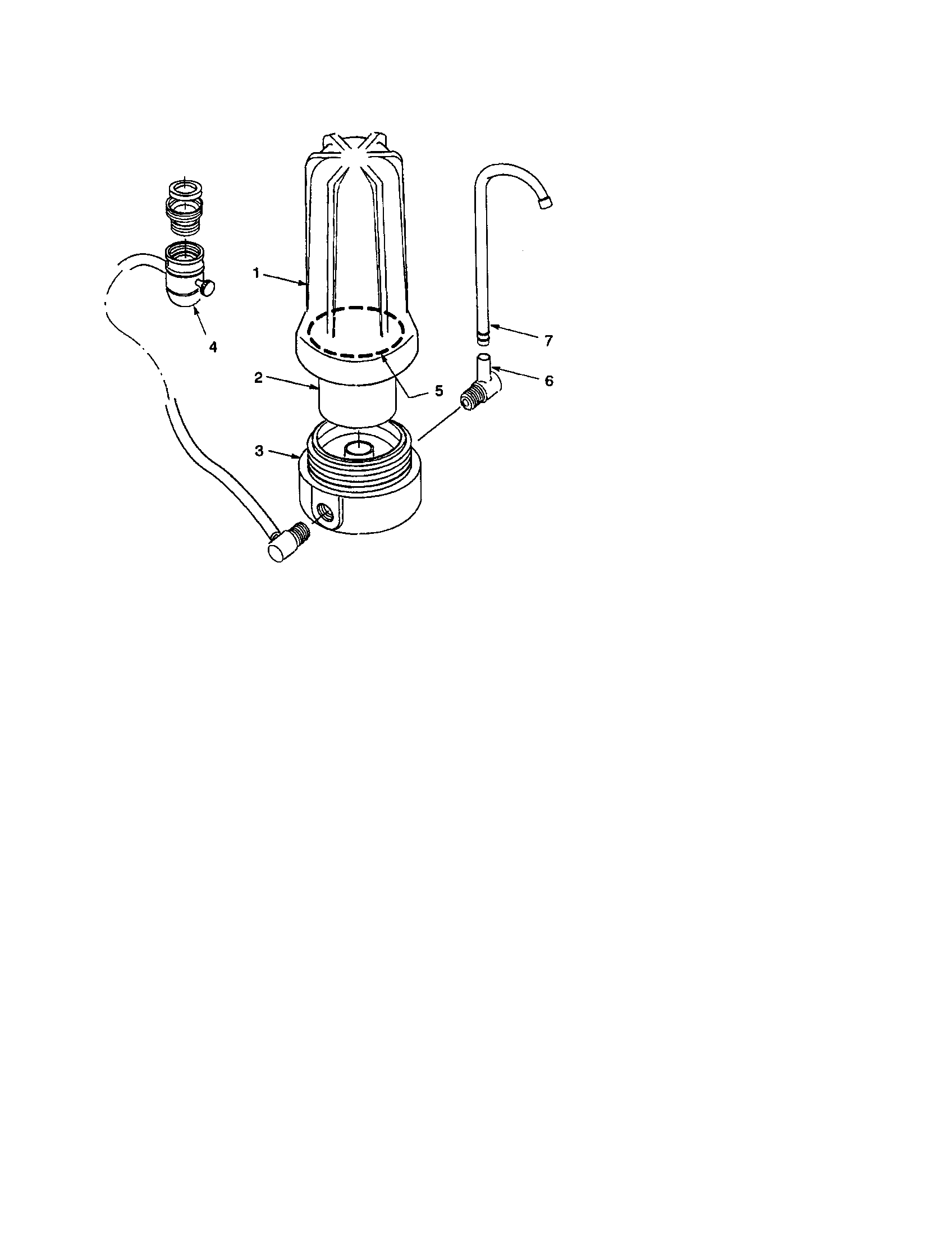 Countertop water filter
