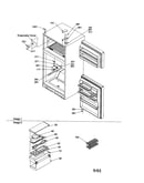 Door, hinges and accessories