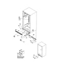 Amana TR18V2E-P1315705WE ladders and lower cabinet diagram