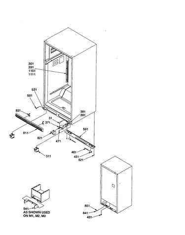 Ladders and lower cabinet