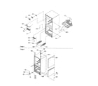 Amana DRB1802AW-PDRB1802AW0 covers, hinges and light covers diagram