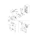 Amana DRB1802AW-PDRB1802AW0 evaporator and freezer control diagram