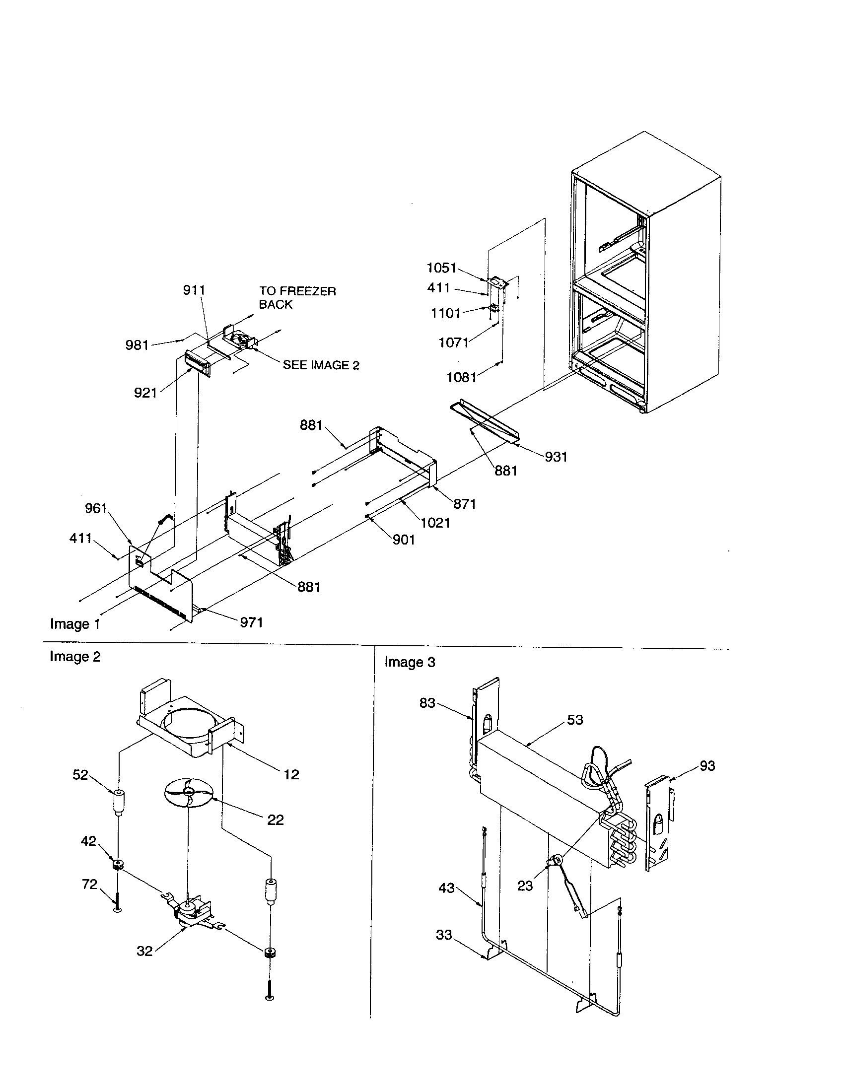 Evaporator and freezer control