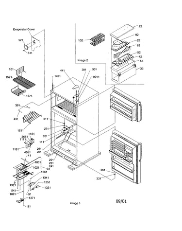 Door hinges/fz duct/mk cont