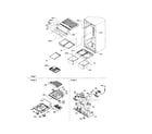 Amana ART2127AC-PART2127AC0 interior cabinets/drain block diagram