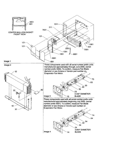 Evaporator/evaporator fan motor