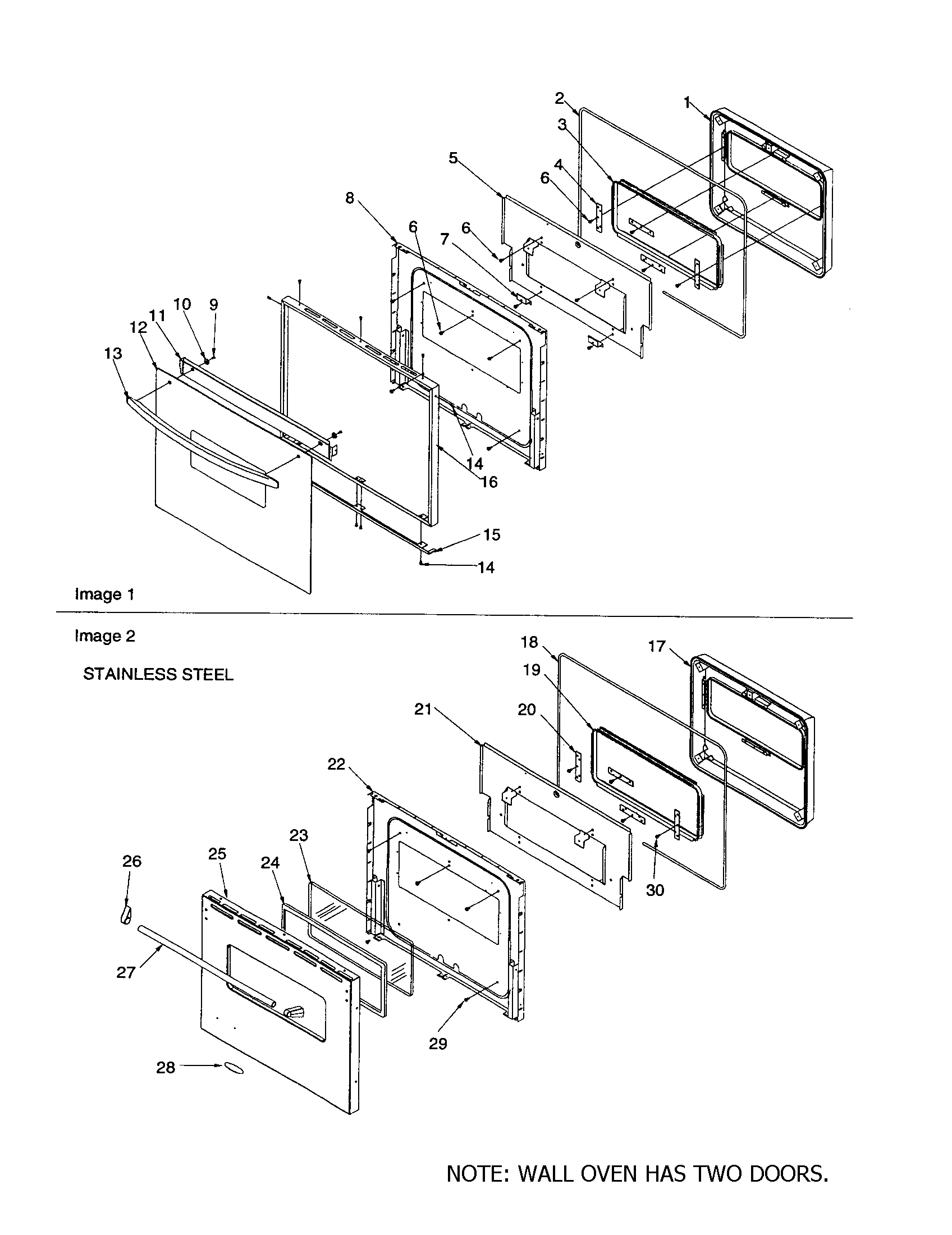 Oven door