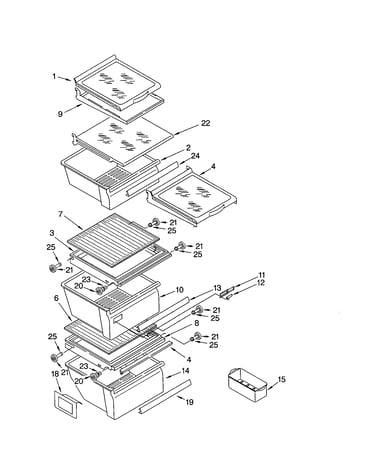Refrigerator shelf