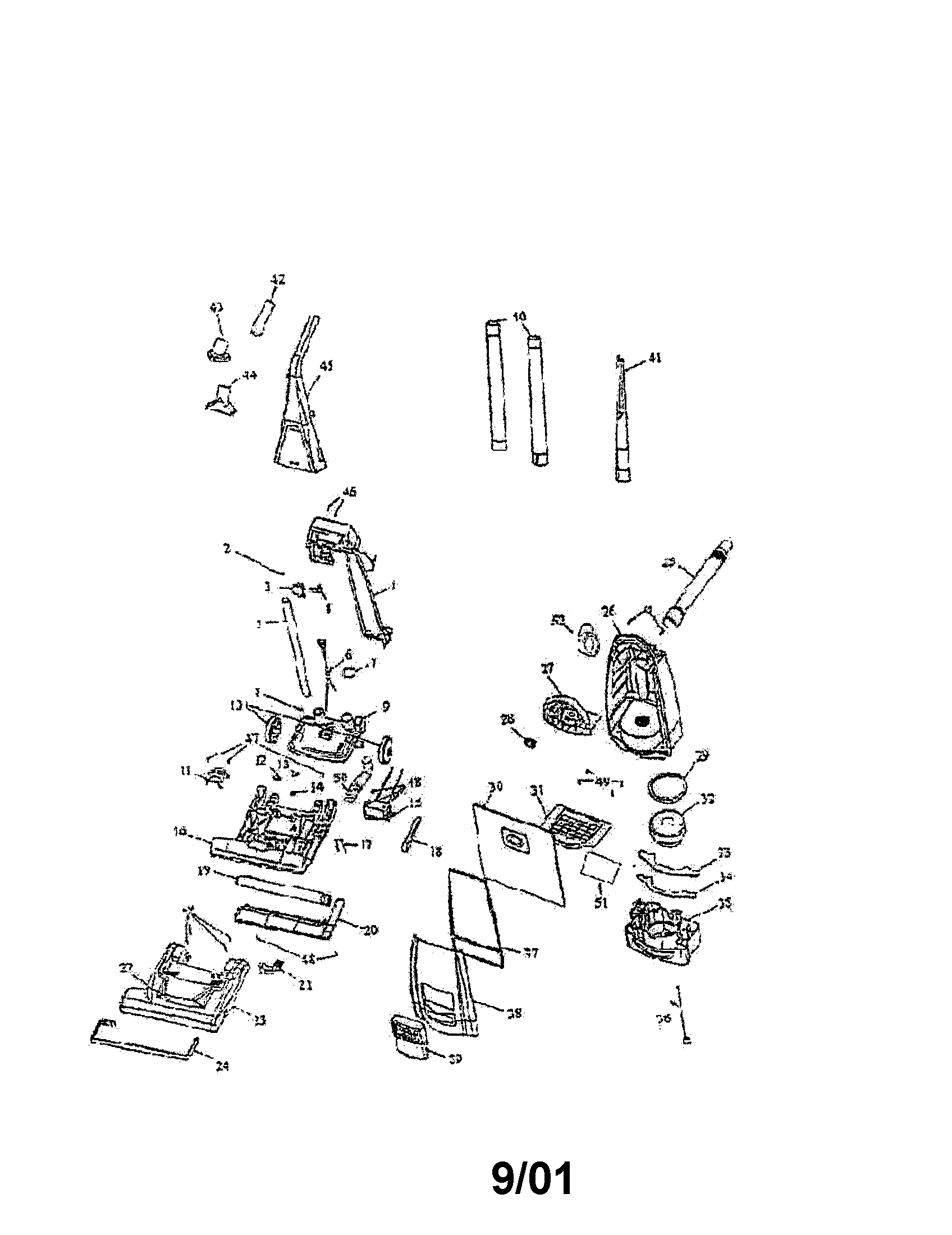 Upright vacuum