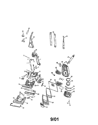 Upright vacuum