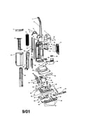 Upright vacuum cleaner