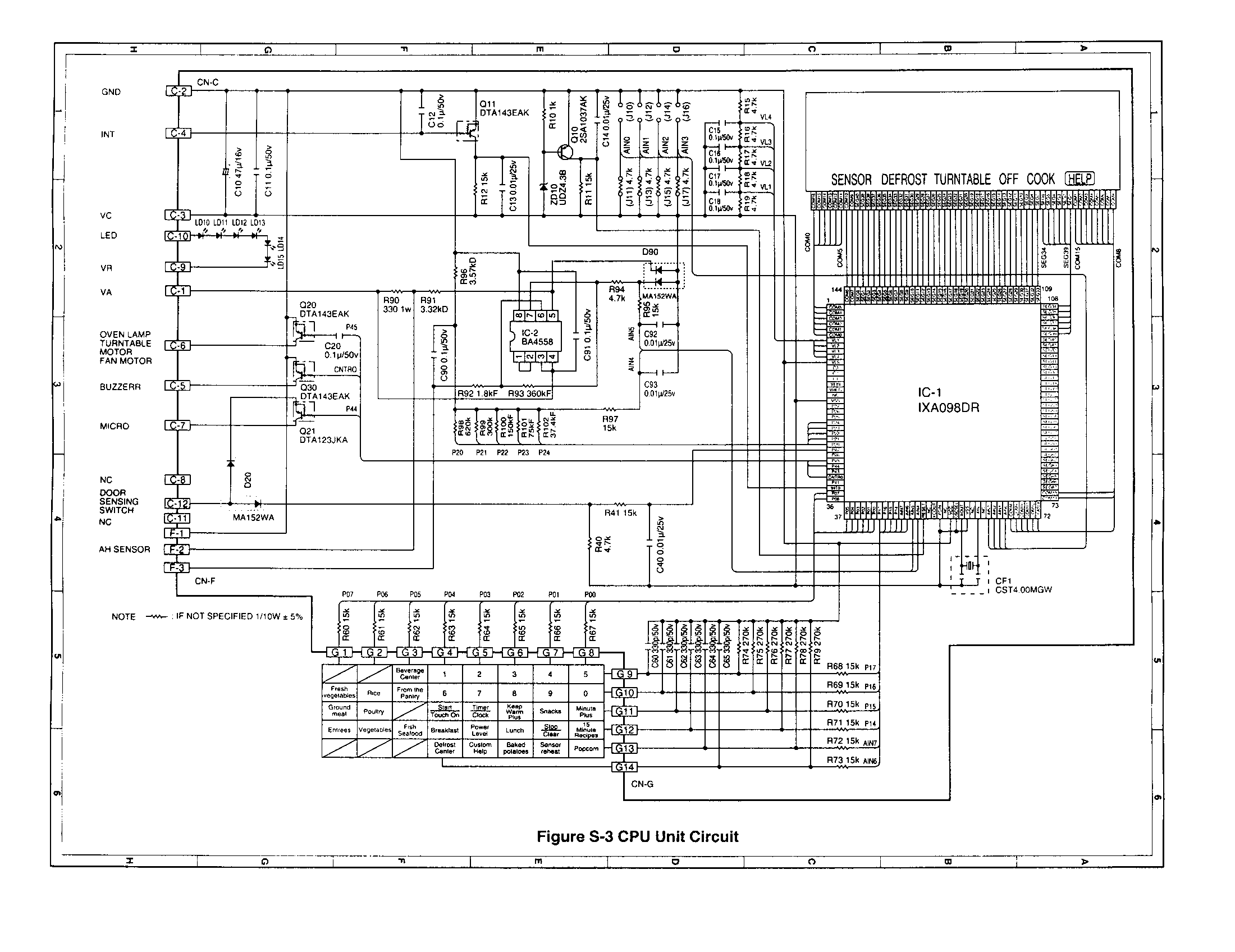 Cpu unit circuit