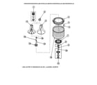 Crosley CW8203W2-PCW8203W2B agitator/drive bell/washtub diagram