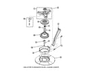 Amana LW6601W2-PLW6601W2B bearing housing/brake/pulley diagram