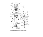 Amana LW6153WB-PLW6153WBA motor/belt/pump/idler diagram