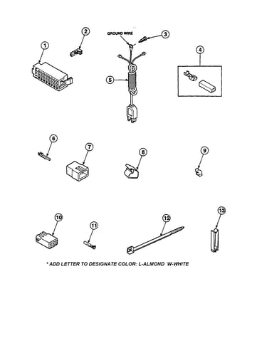 Power cord and terminals