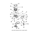 Amana LW6101WB-PLW6101WBB motor/belt/pump/idler diagram