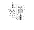 Amana LW6001W2-PLW6001W2A agitator/washtub diagram